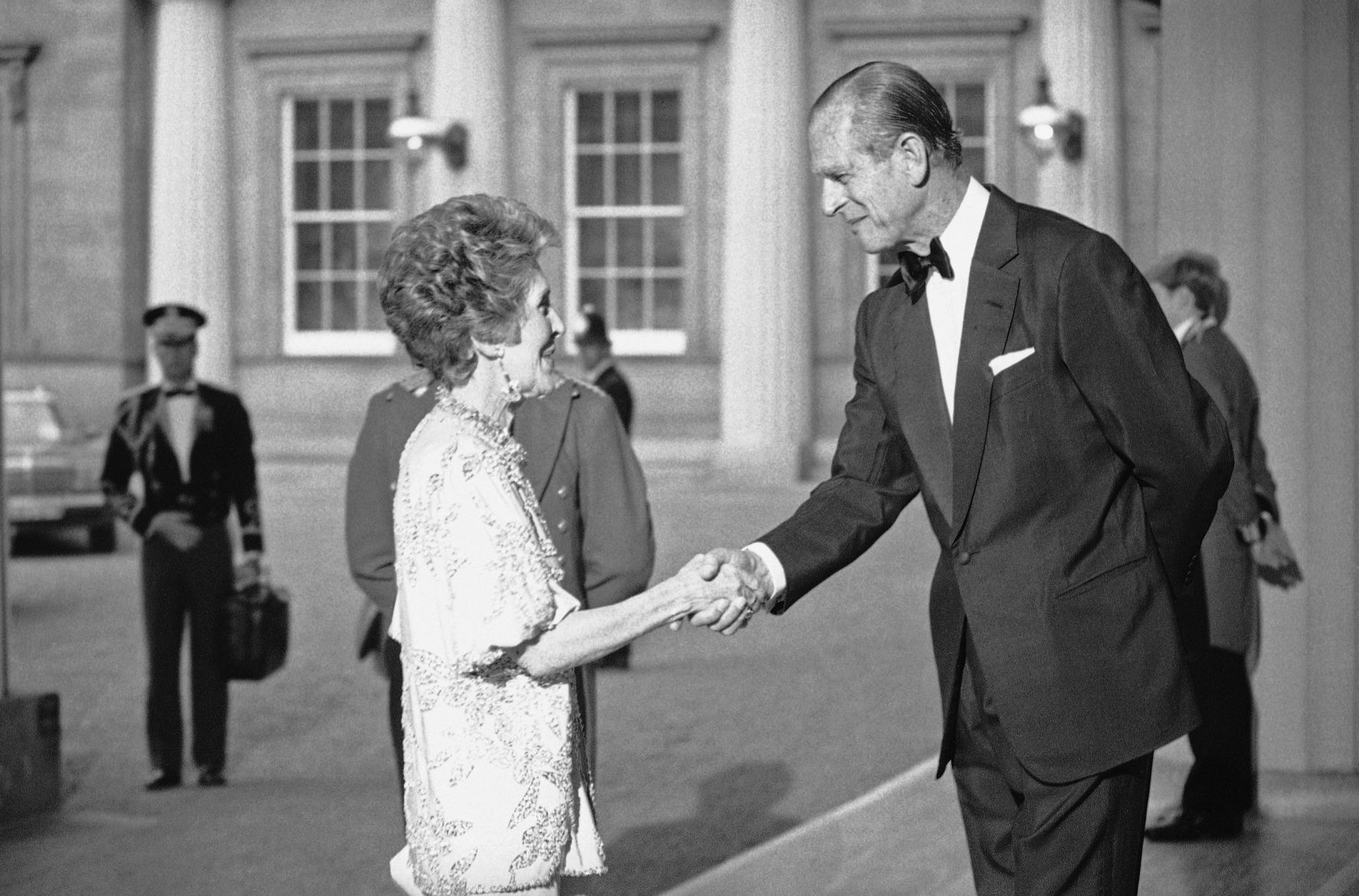 1984: Nancy Reagan and Prince Philip